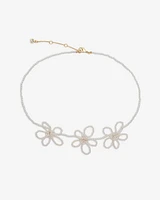 Pearl Flower Knot Necklace