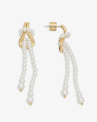 Pearl Knot Tassel Earring