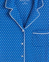Linda Pajama Set Blue Polka Dot