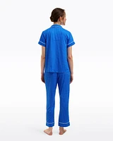 Linda Pajama Set Blue Polka Dot