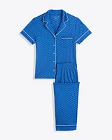 Linda Pajama Set Blue Polka Dot