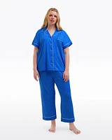 Linda Pajama Set Blue Polka Dot