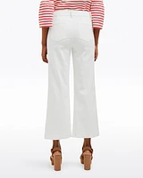 Wide Leg Jeans White Denim