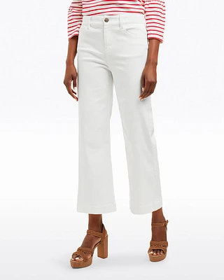 Wide Leg Jeans White Denim