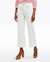 Wide Leg Jeans White Denim