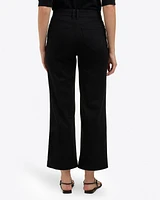 5-Pocket Wide Leg Crop