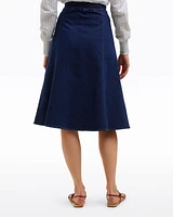Midi Skirt Dark Wash Denim