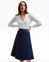 Midi Skirt Dark Wash Denim