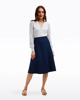 Midi Skirt Dark Wash Denim