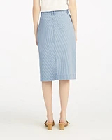 Patch Pocket Denim Skirt