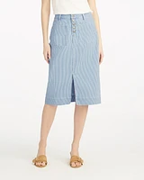 Patch Pocket Denim Skirt