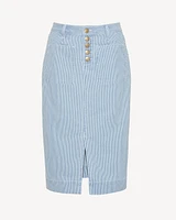Patch Pocket Denim Skirt