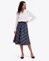 Taffeta Midi Skirt