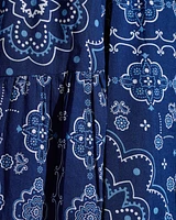 Midi Skirt Bandana Blue