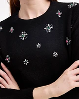 Embellished Crewneck Sweater