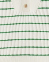 Striped Button Front Sweater