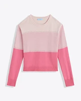 Colorblock Crewneck Sweater