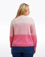 Colorblock Crewneck Sweater