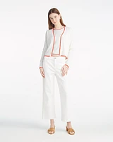 Piped Cardigan