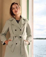 Meghan Trench Coat Spring Sage