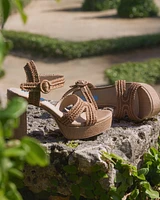 Rattan Strappy Heel
