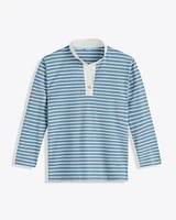Gillian Long Sleeve Top Blue Mariner Stripe