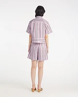 Tailored Shorts Dotted Stripes Jacquard