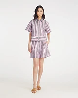 Tailored Shorts Dotted Stripes Jacquard
