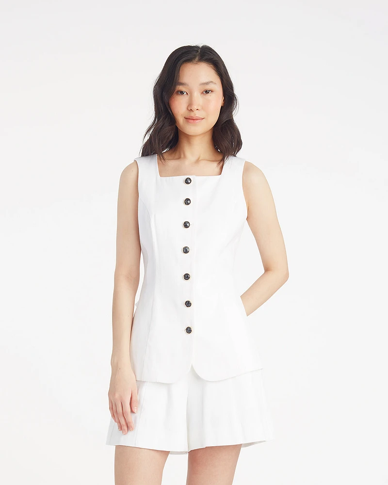 Tailored Top Pique