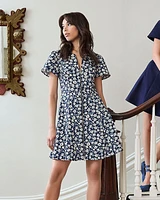 Mae Love Circle Dress Blue Floral