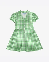 Kids Gingham Dress Set