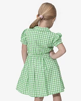 Kids Gingham Dress Set