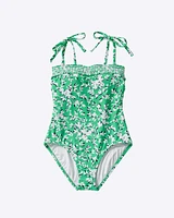 DJ x Lands' End Bandeau One Piece Swimsuit