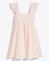 Maddie Babydoll Dress Pink Cabana Stripe