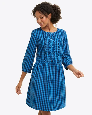 Wanda Dress Blue Gingham