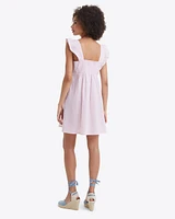 Maddie Babydoll Dress Pink Stripe