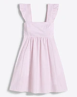 Maddie Babydoll Dress Pink Stripe