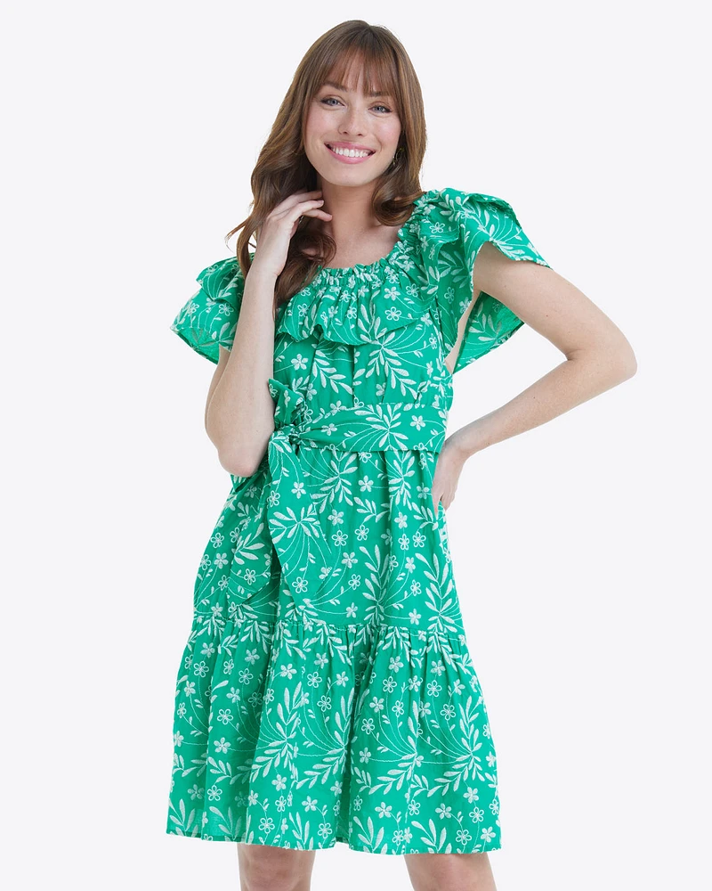 Sawyer Dress Embroidered Floral