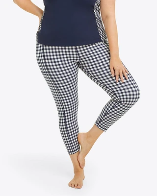 Leggings Navy Gingham