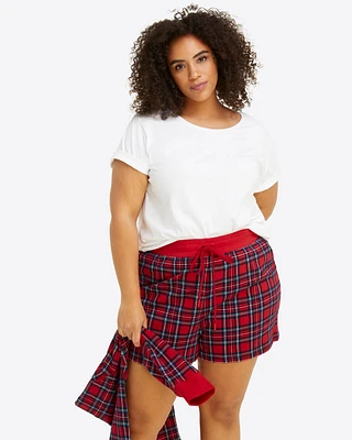 Natalie Sweat Shorts Angie Plaid