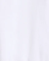 Button Front Cardigan White