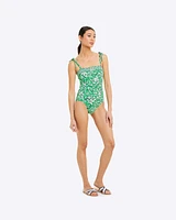 DJ x Lands' End Bandeau One Piece Swimsuit