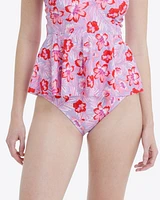 Basic Hipster Bikini Bottom Floral Scallop