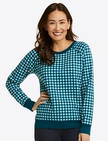 Natalie Sweatshirt Gingham