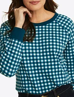 Natalie Sweatshirt Gingham