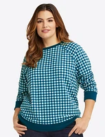 Natalie Sweatshirt Gingham
