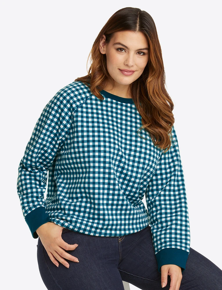 Natalie Sweatshirt Gingham