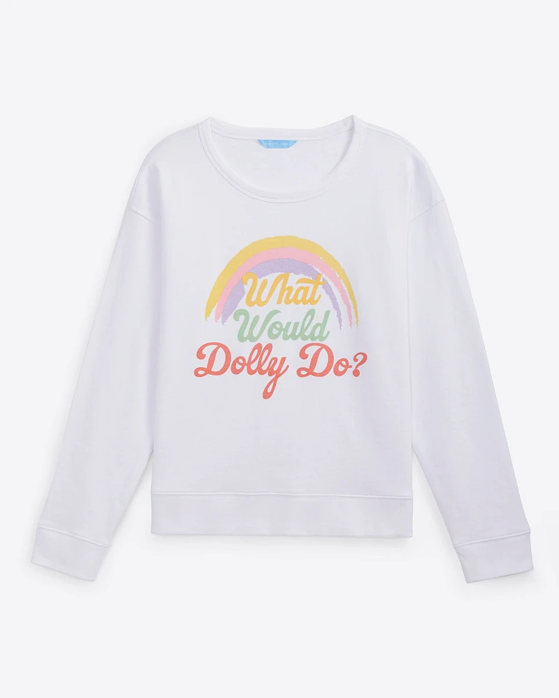 What Would Dolly Do Rainbow Sweatshirt