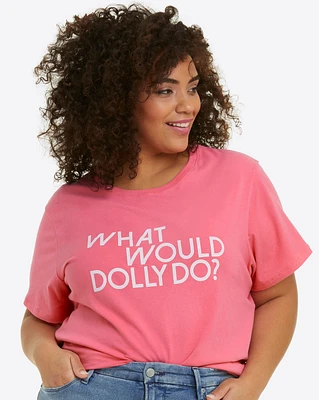 What Would Dolly Do Pink T-Shirt