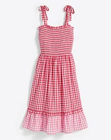 Taylor Smocked Dress Pink Gingham